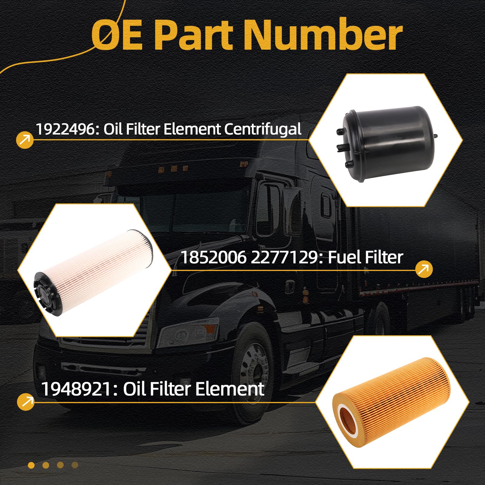 VSAUTOPARTS Engine Oil & Fuel Filter Kit For MX-13 EPA13